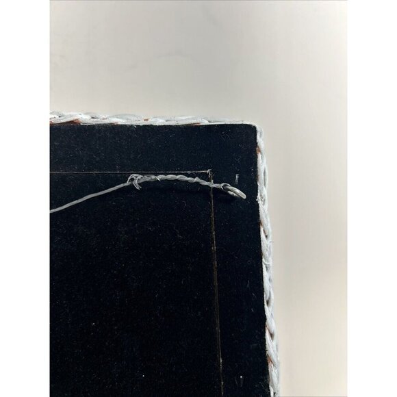 Woven Wicker Photo Picture Frame 8" By 10" Free-Standing Rattan Boho Beach House - Picture 8 of 10